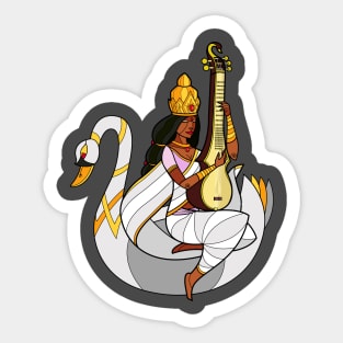 Saraswati - Goddess of Wisdom Sticker